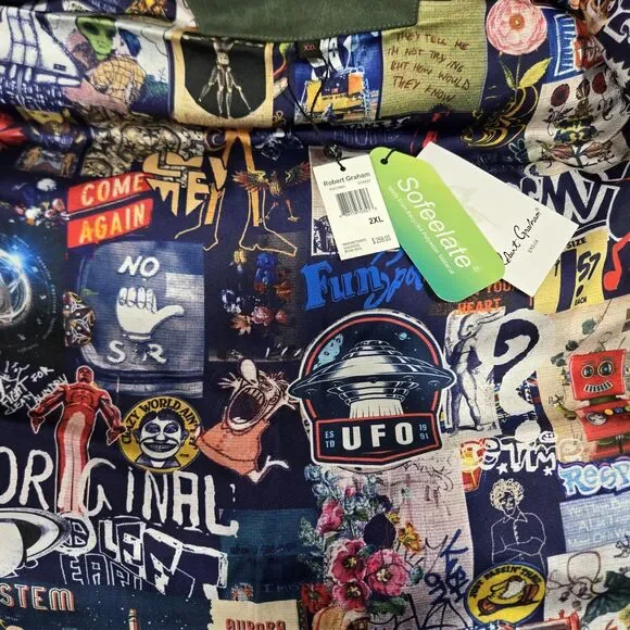 $258 ROBERT GRAHAM Mens 2XL Forest Green Puffer Vest RGF23R82 XXL - Picture 3 of 14